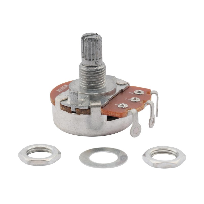 Musiclily Basic ポット500KΩ Aカーブ ミリサイズ エレキギター/ベース用(2個セット)