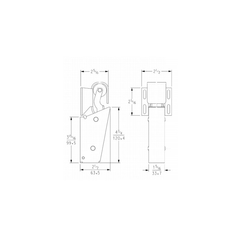 coldsupply 4" walkin cooler door closer spring action