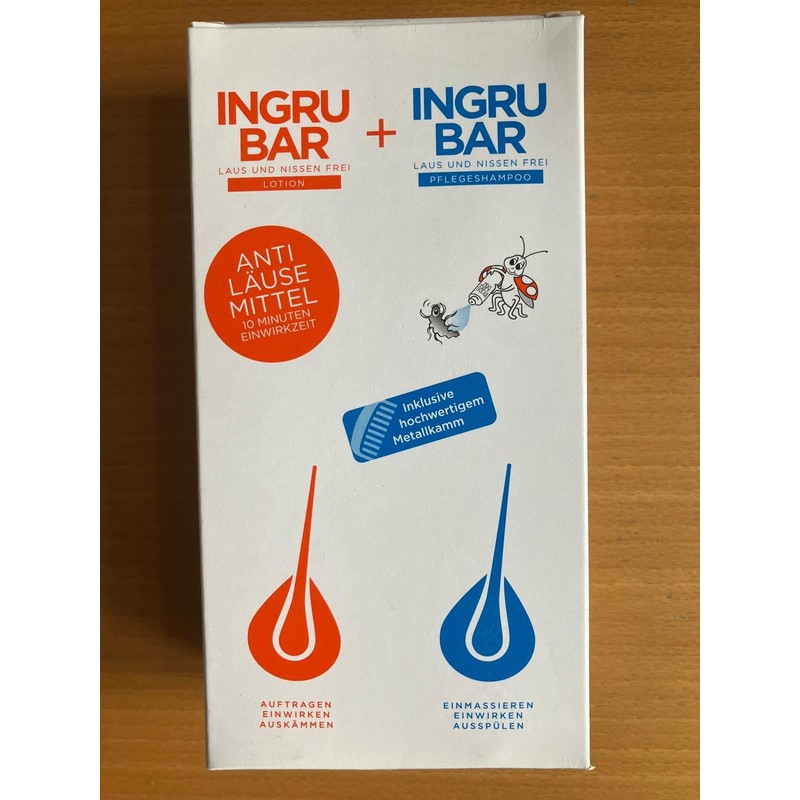 Ingru Bar Lice and Nisse Free 150 Lotion and Shampoo