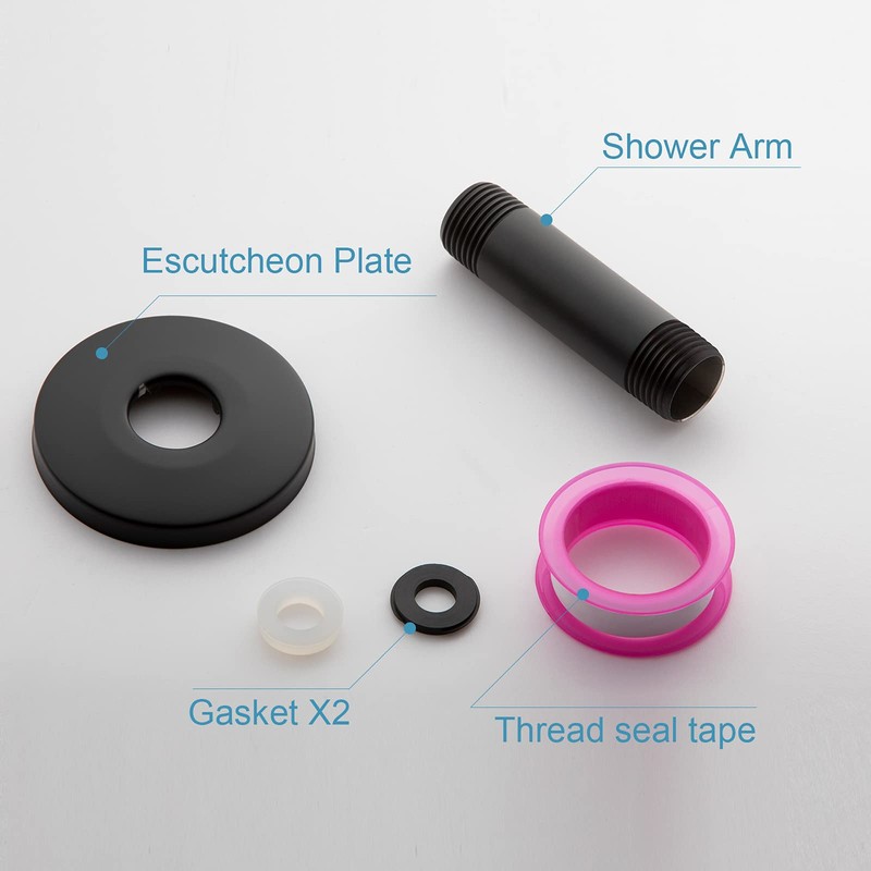 OFFO Shower Arm with Flange, 3 in Ceiling Mount Replacement
