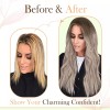 Easyouth Extensiones Cabello Real 40gr 14in Balayage Marrón Cenizo Fa