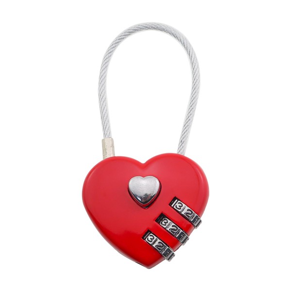 Guifeng Love Heart Digital Combination Lock Mini Outdoor Combination Lock