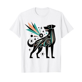 Midcentury Mid Century Dog Retro Atomic Age Space Modern T-Shirt for Men Women Girls Kids