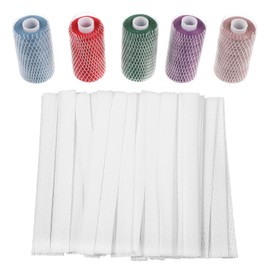 100 Pcs Thread Nets for Spools of Thread 11x1cm Cosmetic Makeup Brush Protective Mesh Threads Nets for Spools Embroidery Sewing-Threads Spool Huggers