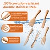 A · HOUSEWARE Copper Cheese Knives Set 7 Pieces Stainless