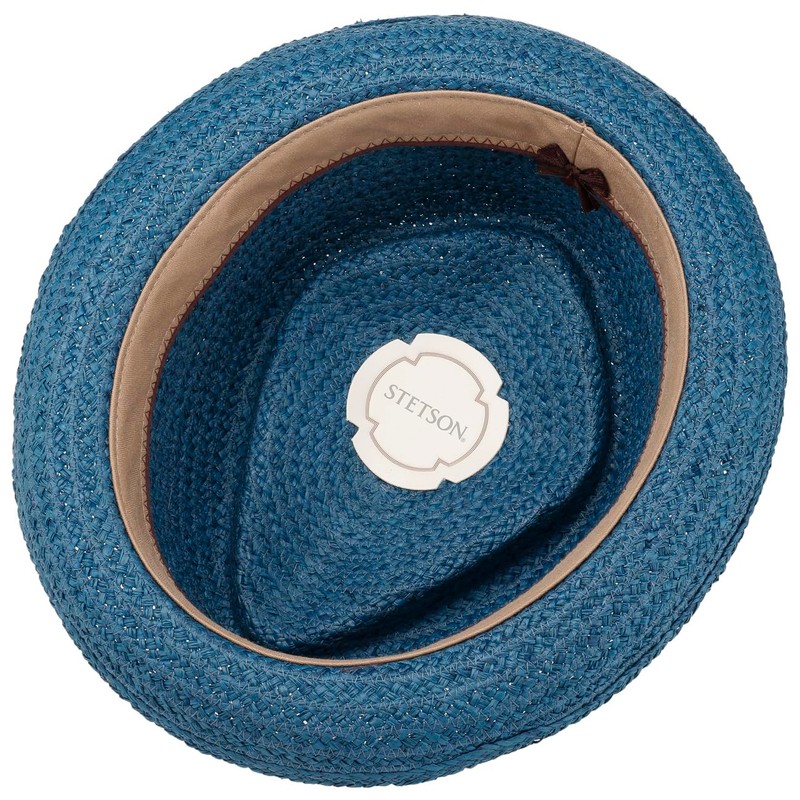 Stetson Vantella Diamond Straw Hat - Plain Hat with Contrast