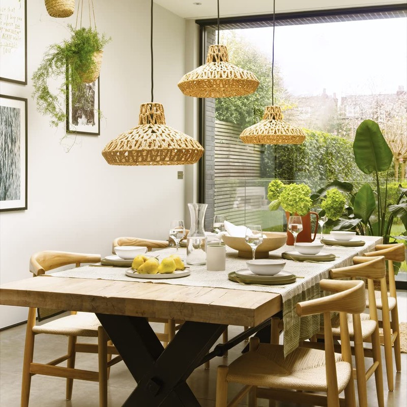 MiniSun, Natural Woven Ceiling Pendant Light Shade Weave Rope Lampshade