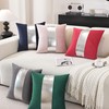 TAOSON Pack of 2 Velvet Decorative Throw Pillow Covers Navy