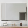 LAMCHMOR Frameless Beveled Edge Bathroom Mirror 38x26 Inch Rectangle Wall