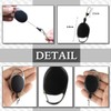 CHROME CRANE Men's Wire Telescopic Key Ring Charm Keychain Black