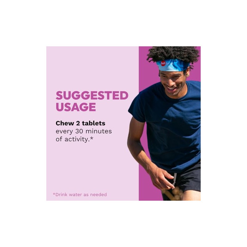 SaltStick - FastChews Electrolitos Masticables para Ejercicio y Rehidratación, 60