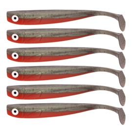 Zanderbait 12 cm tortar UV fishing lure, artificial bait, zander bait, zander bait, soft bait, rubber fish, rubber bait, pack of 6