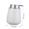 VILLFUL Soap Dispenser for Bathroom Reusable Ceramic Lotion Dispenser Bottle