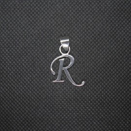 Sterling Silber Anhänger Charm Buchstabe R Massiv Echt Punziert 925 R001466