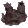 Incense Burner Red Porcelain Dragonfly Shape Backflow Smoke Waterfall Sandalwood