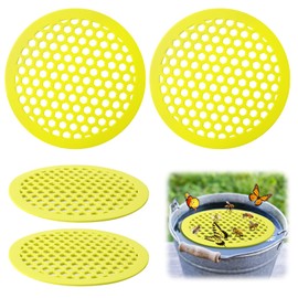 4 Pcs EVA Floating Bee Island, Bee Watering Station for Garden, Outdoor Fun and Decor, Lightweight and Durable Design with Superior Floatability, Reducing Insect Drowning