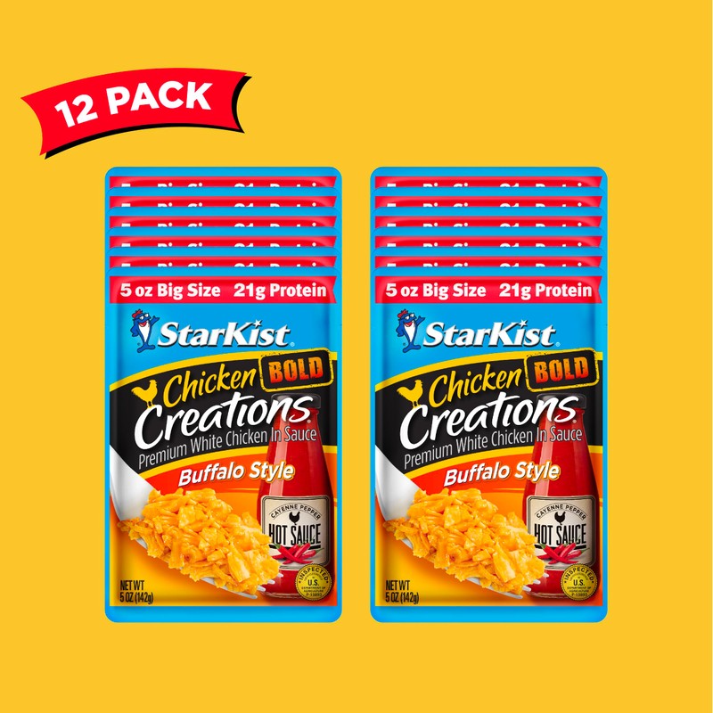 StarKist Chicken Creations BOLD Buffalo, 5 oz Pouch “Big Size”