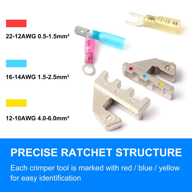Flytuo Crimping Pliers for Shrink Connectors - Professional Wire Crimper