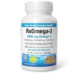 Natural Factors Rxomega-3 Factors Softgels 1260mg, 60-Count