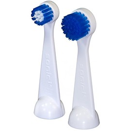 Cybersonic3 Compact and Deluxe Replacement Brush Heads, 2 Pack, Compatible With All Cybersonic Electric Toothbrushes (1 Compact, 1 Deluxe)
