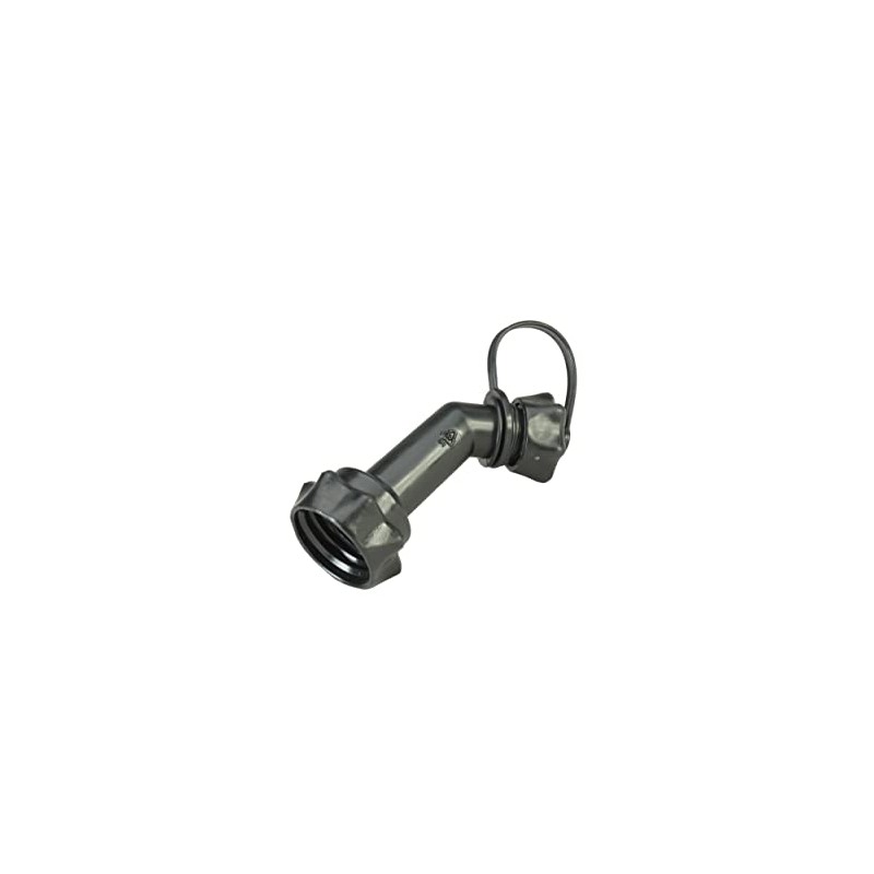 hünersdorff 819911 Rigid Outlet Pipe with Closure HD-PE for Small