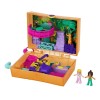 Mattel Polly Pocket Jungle Safari Compact, 2 Micro Dolls &
