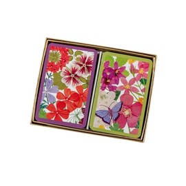 Caspari Bridge Playing Cards Standard, Halsted Floral, 2 Decks (PC148)