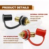 Lunwag 2PCS Battery Charger Post, Remote Battery Terminals 3/8" Stud