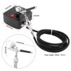 Dual Action Airbrush Kit Black Pump Spray Air Brush Gun