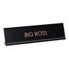 The Boss Novelty Desk Sign. Black Frame | (2 x
