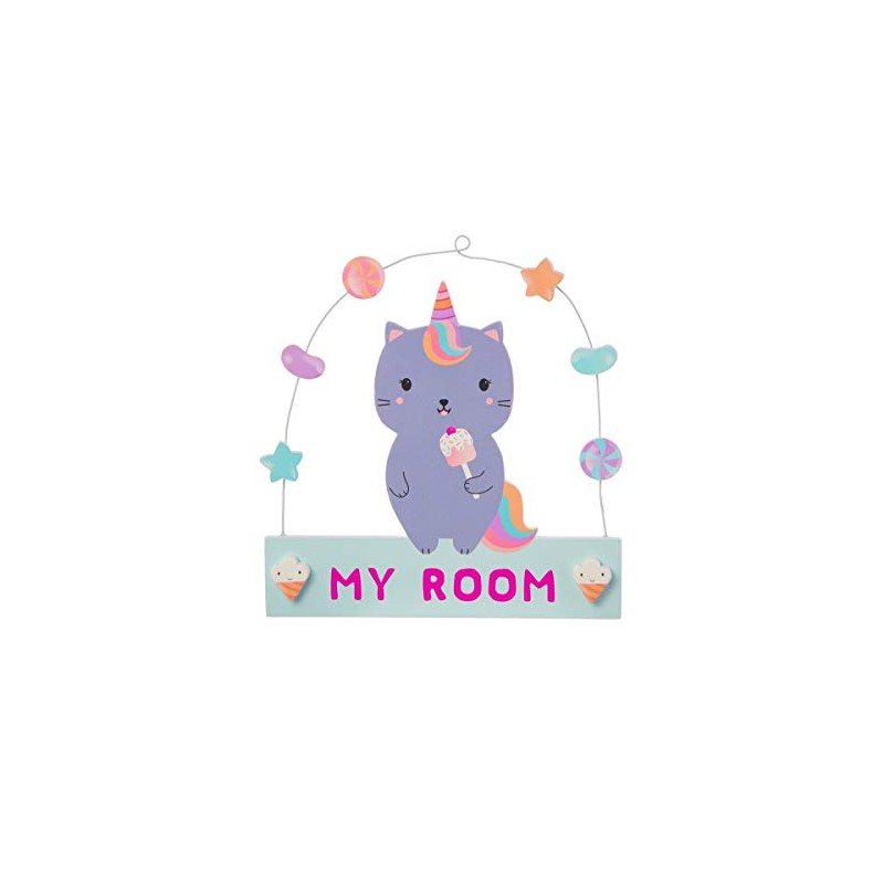 Sass & Belle Luna Caticorn Sweeties Hanging Plaque