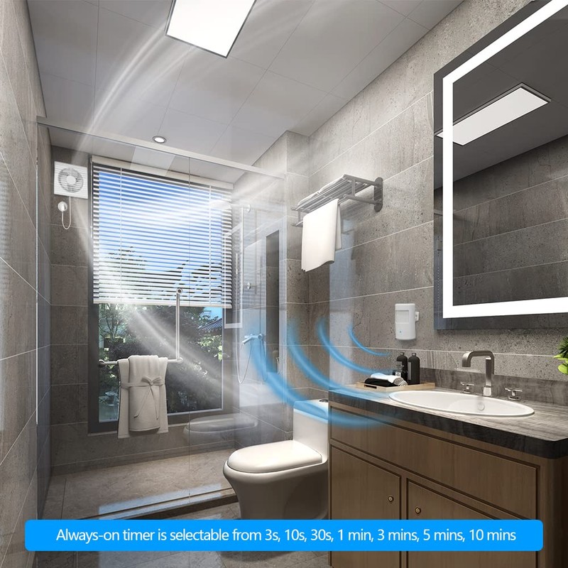 Souphran Plug-in Wireless Motion Activated Light Control, No Wiring, Adjustable