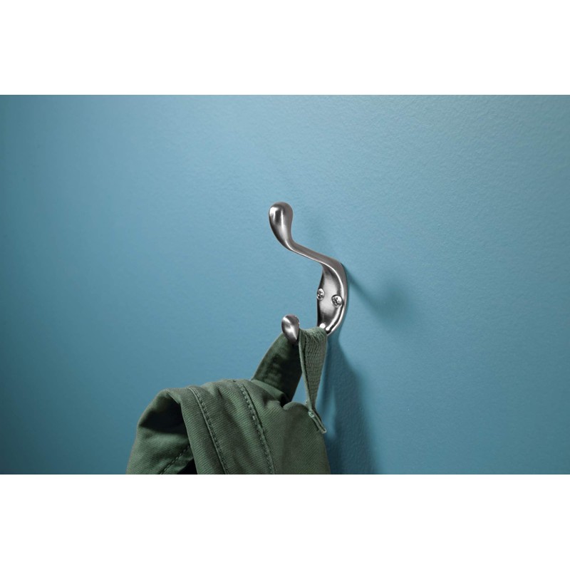 Liberty B42302Q-SN-C5 Heavy Duty Coat and Hat Hook, 3-inch, Matte