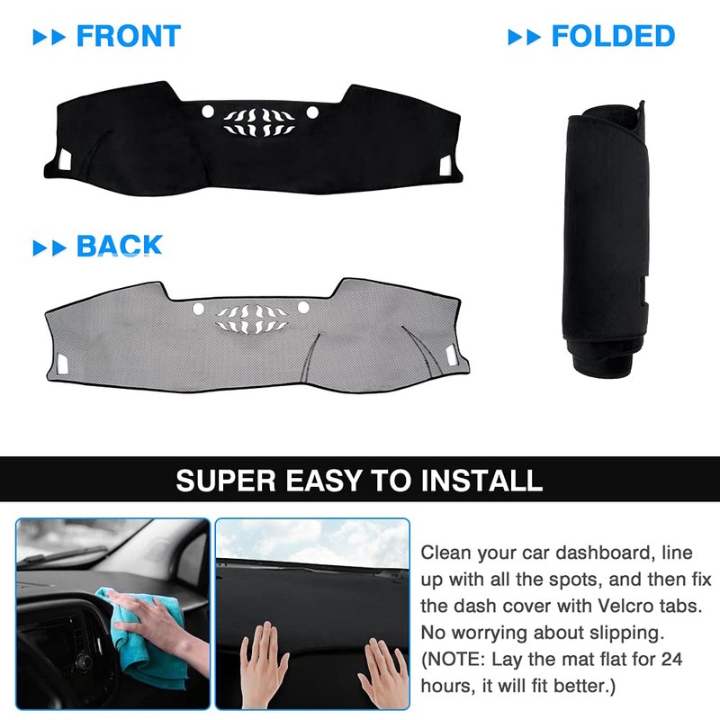 Autorder Dashboard Cover Mat for Kia Seltos 2021 2022 2023