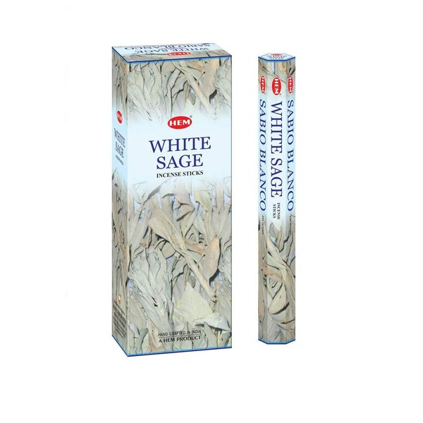 Hem White Sage 100 Incense Sticks (5 packs of 20 sticks)