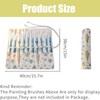 SHENIAFC Paint Brush Holder Storage 20 Slots,Art Brush Roll Canvas