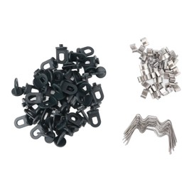 50PCS Greenhouse Window Repair Kit W and Z Type Clips with Hanging Clips Greenhouse Glass Clamps for Garden Plant Accessories