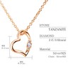 Sears Natural Diamond Love Heart Necklace and Pink Teddy Bear,