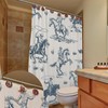 Beeveer 24 Pcs Western Shower Curtain Hooks Cowboy Retro Brown