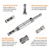 sourcing map Self Centering Drill Bit Set 5mm, 1/4" Hex