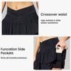 SEMARO Womens Tennis Athletic Golf Skorts Skirts Crossover High Waisted