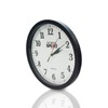 School Smart Wall Clock, 13 Inches, White Dial and Black