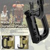6 Pack 2.12“ Tactical Locking D Ring Plastic Carabiner Backapck