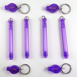 nvGlow 4 Invisible Ink Pen 4 UV Flashlight Black Light Reactive Marker Set