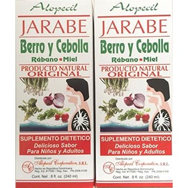 Alopecil Jarabe Berro Y Cebolla Rabano Y Miel Original 8oz (2 Pack)