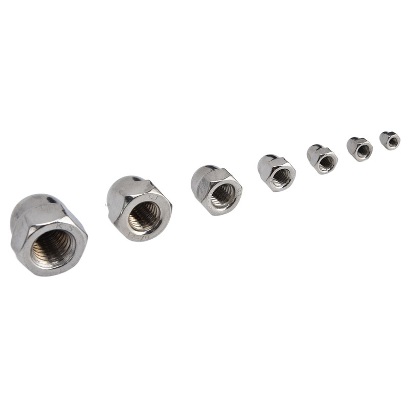 170Pcs Acorn Nuts Dome Head 304 Stainless Steel Caps Nut