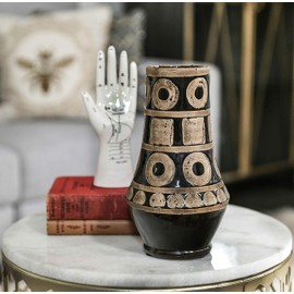 Urban Trends Ceramic Palmistry Hand Decor Gloss Finish, White