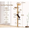 83 Inch Floor to Ceiling Cat Tree, Wall Mounted Tower