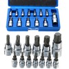 YFFSFDC Torx Bit Socket Set, 13-Piece Set, Insertion Angle, Star,