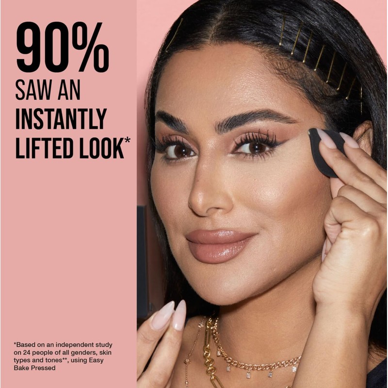 HUDA BEAUTY Easy Bake and Snatch Pressed Talc-Free Brightening and